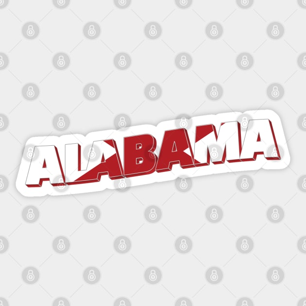 Alabama vintage style retro souvenir Sticker by DesignerPropo